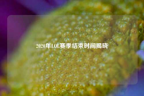 2020年LOL赛季结束时间揭晓