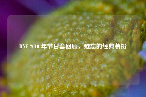 DNF 2010 年节日套回顾,难忘的经典装扮